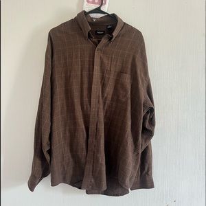 brown flannel